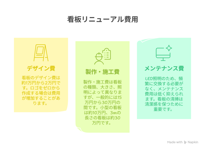看板費用のイラスト